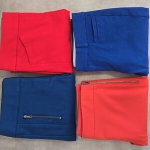 J Crew, Ann Taylor, LOFT,  Skinny Pants Set of 4, Size 00P